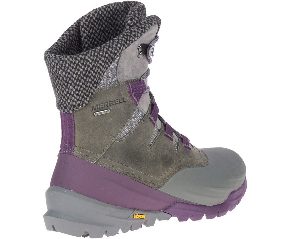 Merrell Boots Grey - Thermo Aurora 2 Mid Shell Waterproof - Womens 40PLCAHIQ